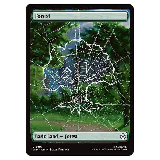 Forest 0193 card from the Magic The Gathering set Marvel's Spider-Man