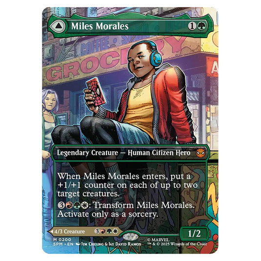Miles Morales // Ultimate Spider-Man 0200 card from the Magic The Gathering set Marvel's Spider-Man