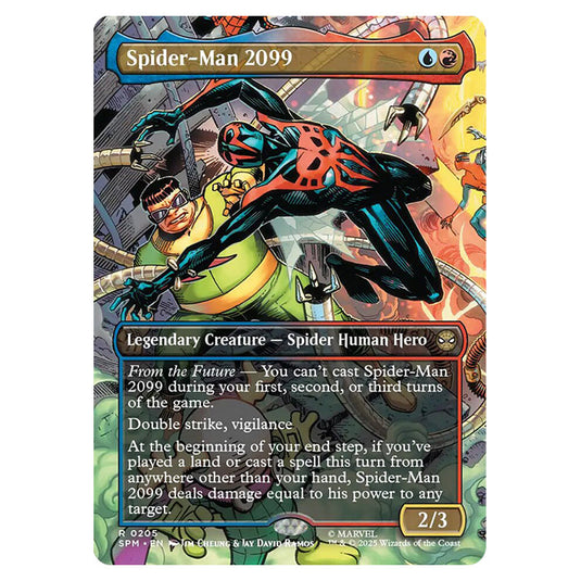 Spider-Man 2099 0205 card from the Magic The Gathering set Marvel's Spider-Man