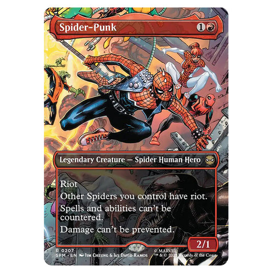 Spider-Punk 0207 card from the Magic The Gathering set Marvel's Spider-Man