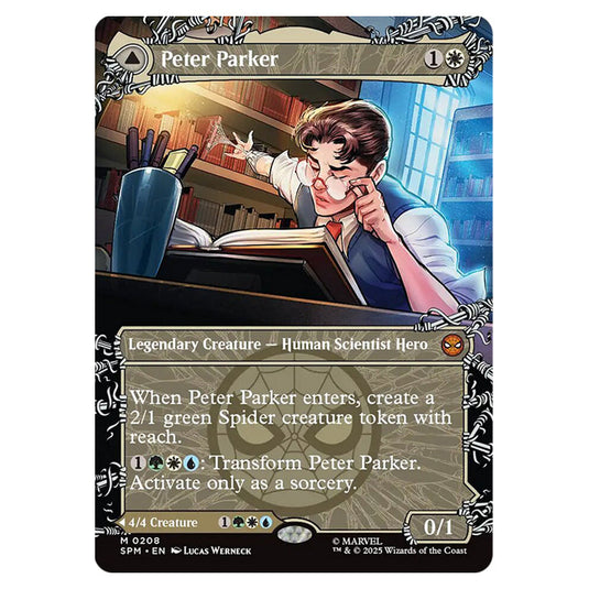 Peter Parker // Amazing Spider-Man 0208 card from the Magic The Gathering set Marvel's Spider-Man