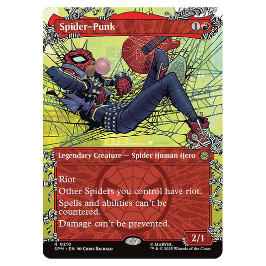 Spider-Punk 0210 card from the Magic The Gathering set Marvel's Spider-Man