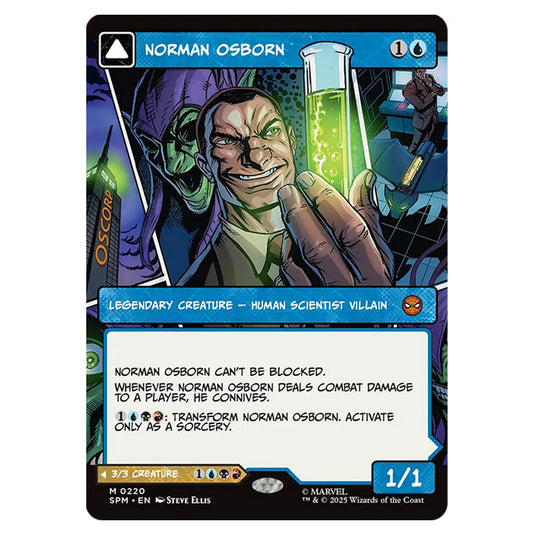 Norman Osborn // Green Goblin 0220 card from the Magic The Gathering set Marvel's Spider-Man