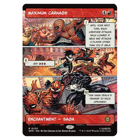 Maximum Carnage 0225 card from the Magic The Gathering set Marvel's Spider-Man