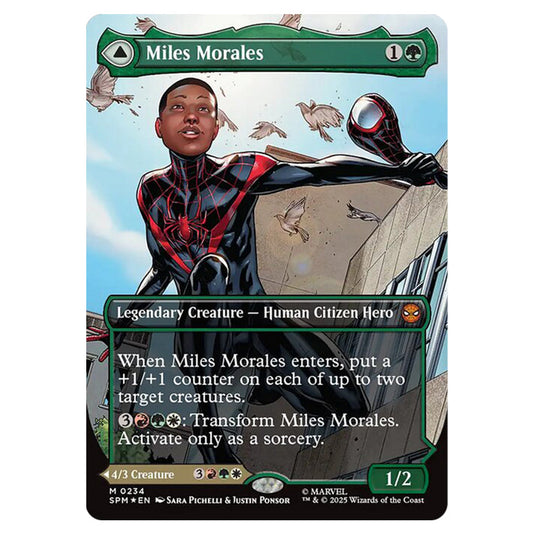 Miles Morales // Ultimate Spider-Man 0234 card from the Magic The Gathering set Marvel's Spider-Man