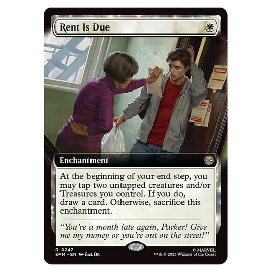 Rent Is Due 0247 card from the Magic The Gathering set Marvel's Spider-Man