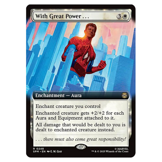 With Great Power... 0248 card from the Magic The Gathering set Marvel's Spider-Man