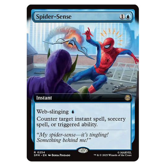 Spider-Sense 0254 card from the Magic The Gathering set Marvel's Spider-Man
