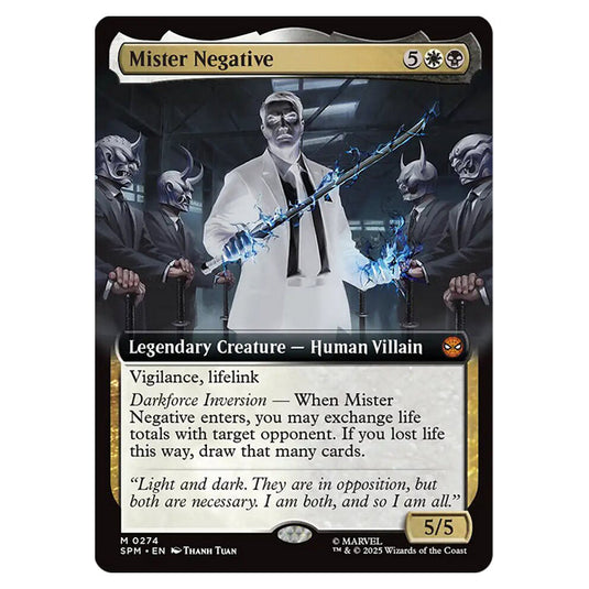 Mister Negative 0274 card from the Magic The Gathering set Marvel's Spider-Man