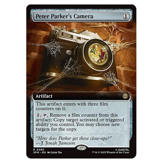 Peter Parker's Camera 0280 card from the Magic The Gathering set Marvel's Spider-Man