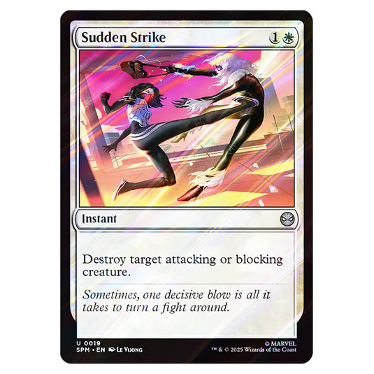 Sudden Strike 0019 card from the Magic The Gathering set Marvel's Spider-Man