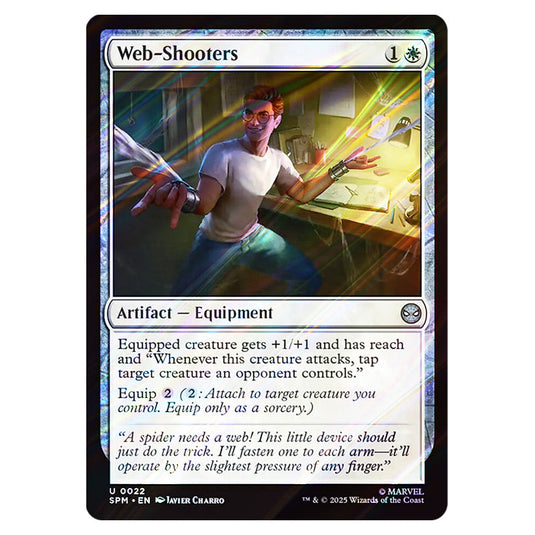 Web-Shooters 0022 card from the Magic The Gathering set Marvel's Spider-Man
