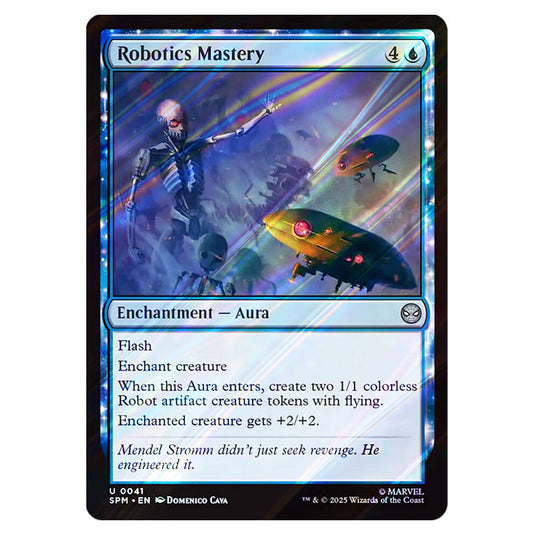 Robotics Mastery 0041 card from the Magic The Gathering set Marvel's Spider-Man