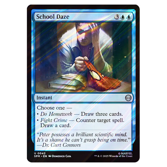 School Daze 0042 card from the Magic The Gathering set Marvel's Spider-Man