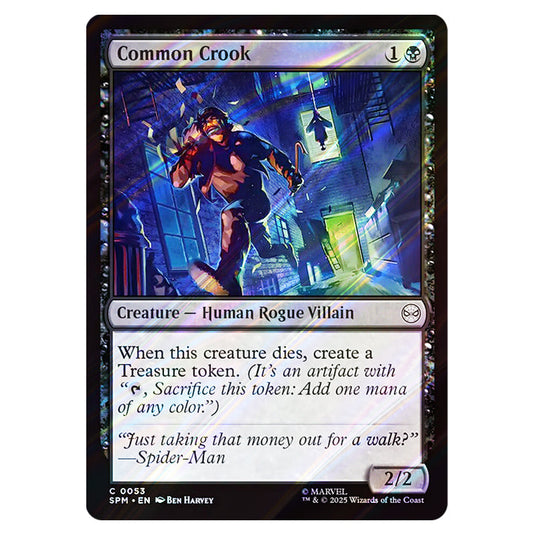 Common Crook 0053 card from the Magic The Gathering set Marvel's Spider-Man