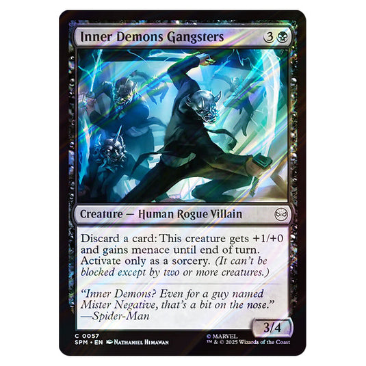 Inner Demons Gangsters 0057 card from the Magic The Gathering set Marvel's Spider-Man