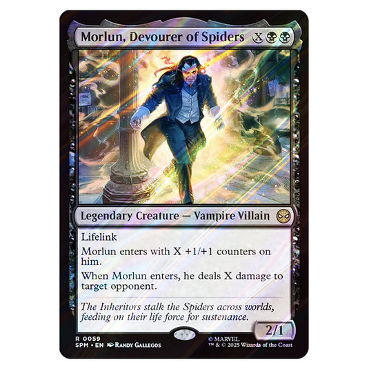 Morlun, Devourer of Spiders 0059 card from the Magic The Gathering set Marvel's Spider-Man