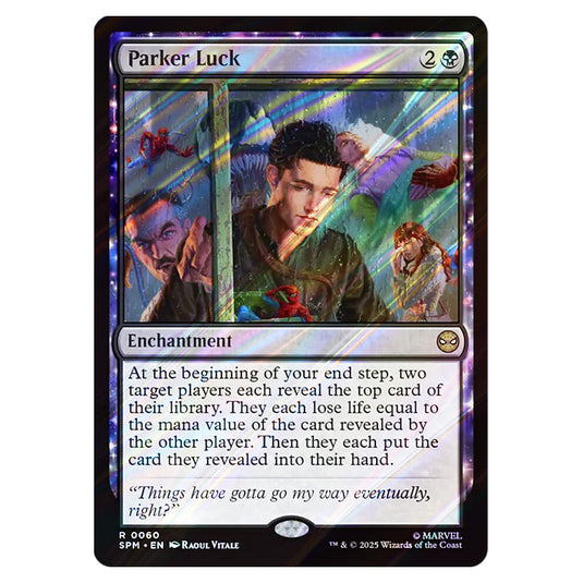 Parker Luck 0060 card from the Magic The Gathering set Marvel's Spider-Man