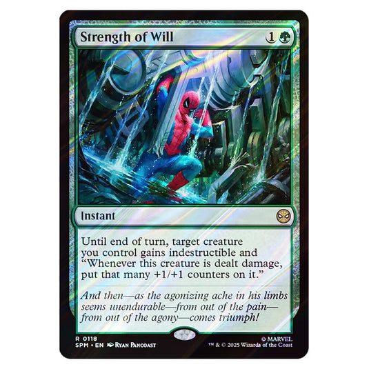 Strength of Will 0118 card from the Magic The Gathering set Marvel's Spider-Man