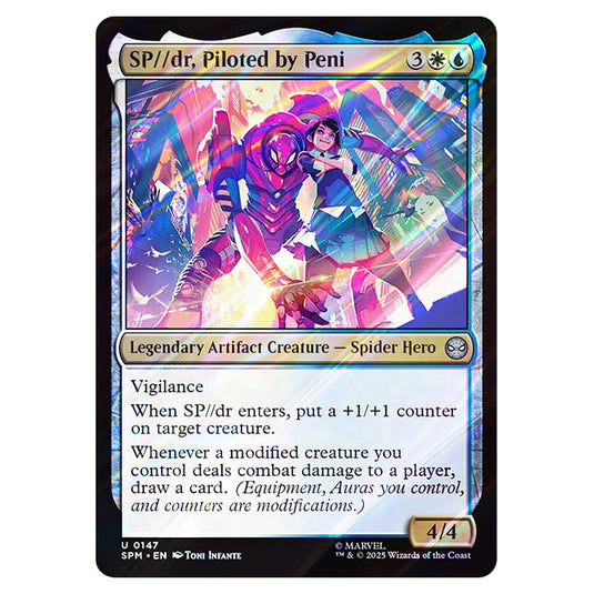 SP//dr, Piloted by Peni 0147 card from the Magic The Gathering set Marvel's Spider-Man