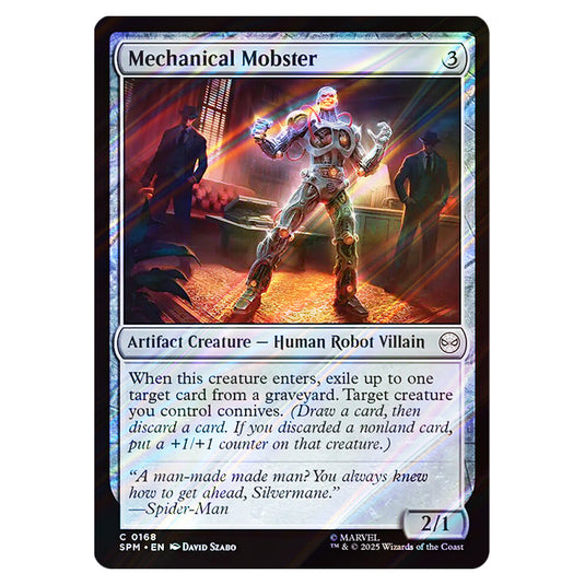 Mechanical Mobster 0168 card from the Magic The Gathering set Marvel's Spider-Man