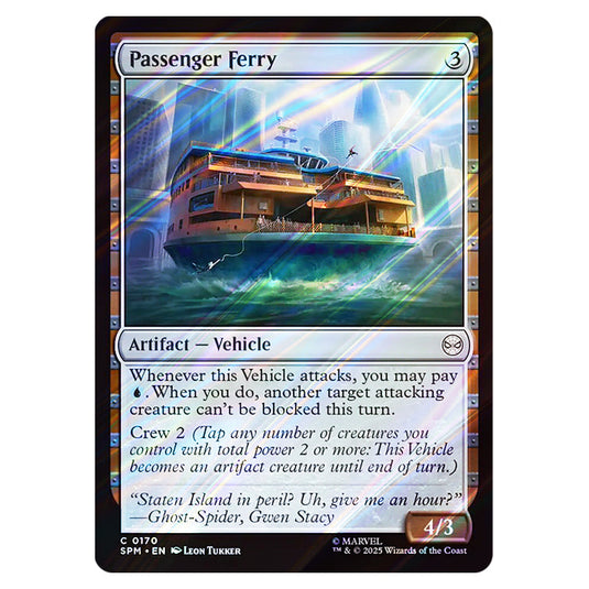 Passenger Ferry 0170 card from the Magic The Gathering set Marvel's Spider-Man
