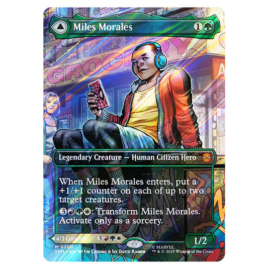 Miles Morales // Ultimate Spider-Man 0200 card from the Magic The Gathering set Marvel's Spider-Man