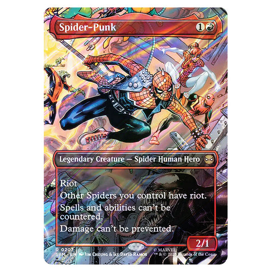 Spider-Punk 0207 card from the Magic The Gathering set Marvel's Spider-Man