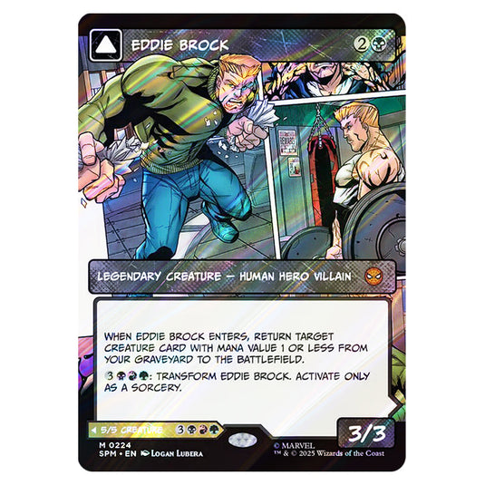 Eddie Brock // Venom, Lethal Protector 0224 card from the Magic The Gathering set Marvel's Spider-Man