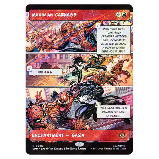 Maximum Carnage 0225 card from the Magic The Gathering set Marvel's Spider-Man
