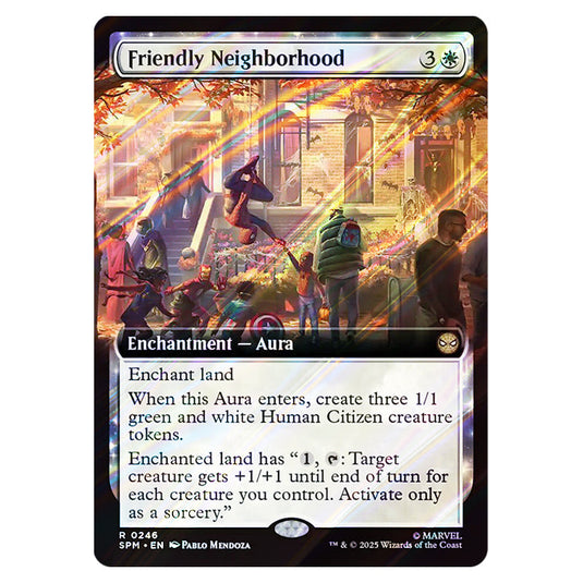 Friendly Neighborhood 0246 card from the Magic The Gathering set Marvel's Spider-Man