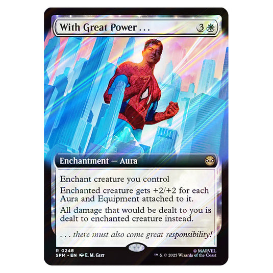 With Great Power... 0248 card from the Magic The Gathering set Marvel's Spider-Man