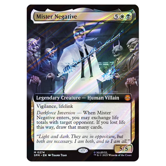 Mister Negative 0274 card from the Magic The Gathering set Marvel's Spider-Man