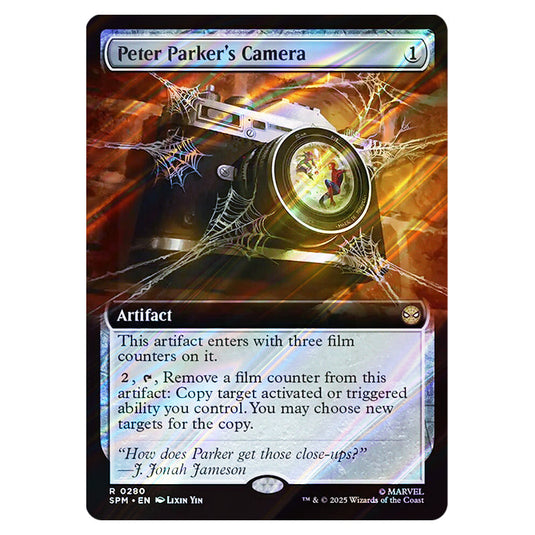 Peter Parker's Camera 0280 card from the Magic The Gathering set Marvel's Spider-Man