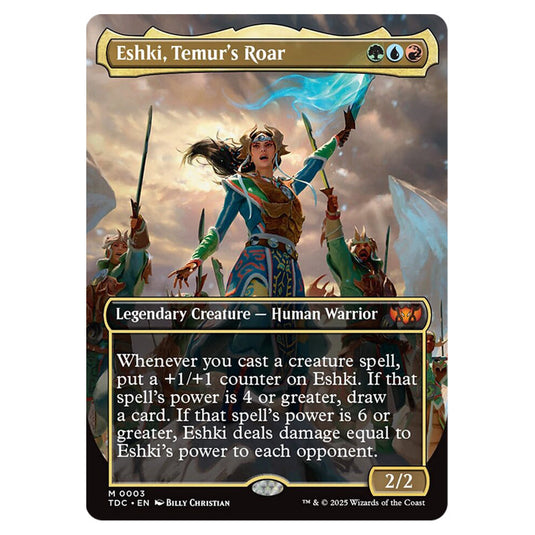 Eshki, Temur's Roar 0003 card from the Magic The Gathering set Tarkir: Dragonstorm Commander