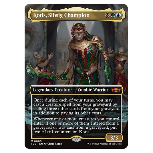 Kotis, Sibsig Champion 0005 card from the Magic The Gathering set Tarkir: Dragonstorm Commander
