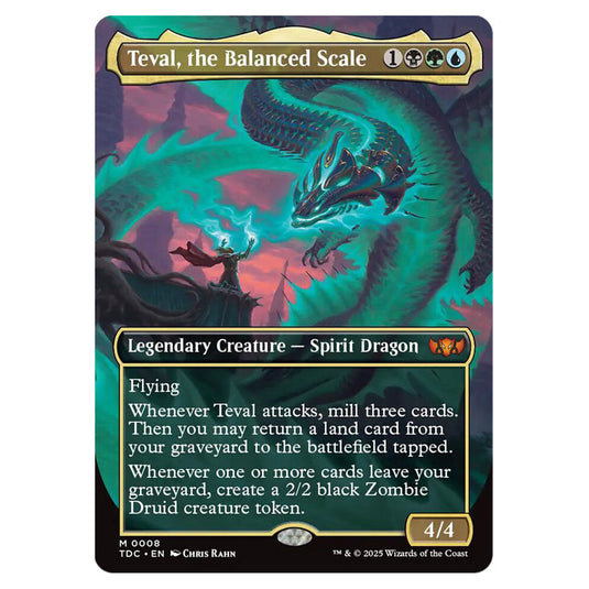 Teval, the Balanced Scale 0008 card from the Magic The Gathering set Tarkir: Dragonstorm Commander