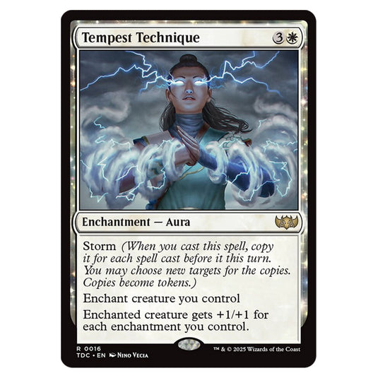 Tempest Technique 0016 card from the Magic The Gathering set Tarkir: Dragonstorm Commander