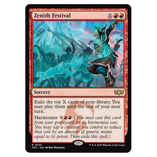 Zenith Festival 0041 card from the Magic The Gathering set Tarkir: Dragonstorm Commander