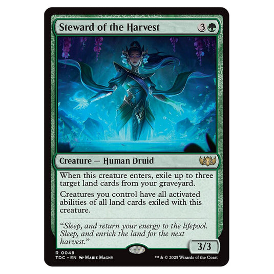 Steward of the Harvest 0048 card from the Magic The Gathering set Tarkir: Dragonstorm Commander