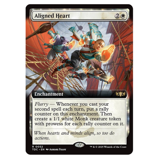 Aligned Heart 0052 card from the Magic The Gathering set Tarkir: Dragonstorm Commander