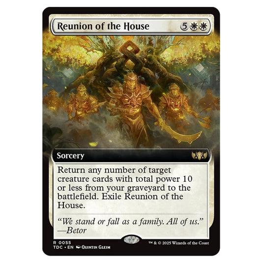 Reunion of the House 0055 card from the Magic The Gathering set Tarkir: Dragonstorm Commander