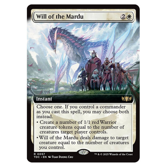Will of the Mardu 0057 card from the Magic The Gathering set Tarkir: Dragonstorm Commander