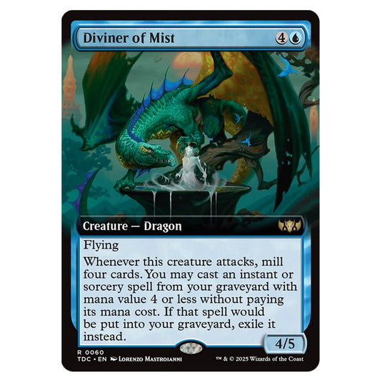 Diviner of Mist 0060 card from the Magic The Gathering set Tarkir: Dragonstorm Commander