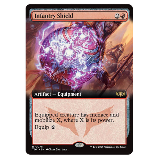 Infantry Shield 0075 card from the Magic The Gathering set Tarkir: Dragonstorm Commander
