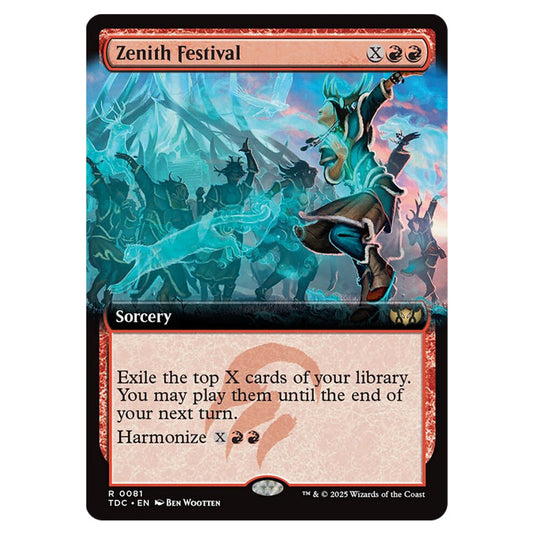 Zenith Festival 0081 card from the Magic The Gathering set Tarkir: Dragonstorm Commander