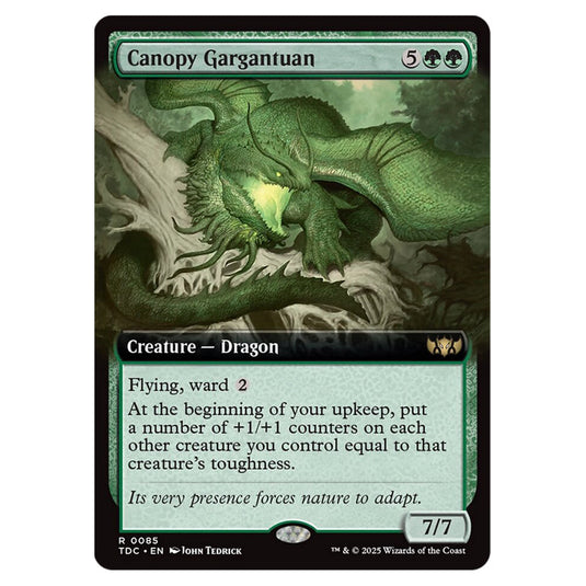 Canopy Gargantuan 0085 card from the Magic The Gathering set Tarkir: Dragonstorm Commander