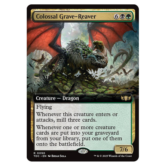Colossal Grave-Reaver 0090 card from the Magic The Gathering set Tarkir: Dragonstorm Commander