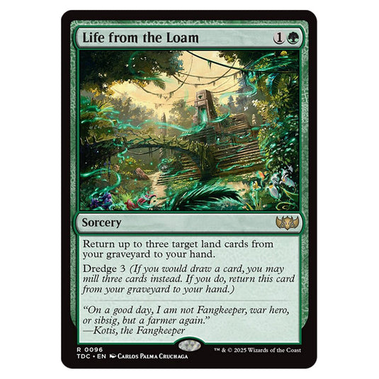 Life from the Loam 0096 card from the Magic The Gathering set Tarkir: Dragonstorm Commander