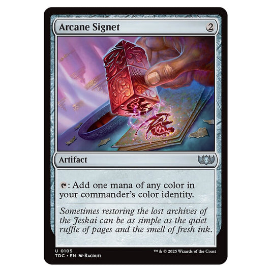 Arcane Signet 0105 card from the Magic The Gathering set Tarkir: Dragonstorm Commander